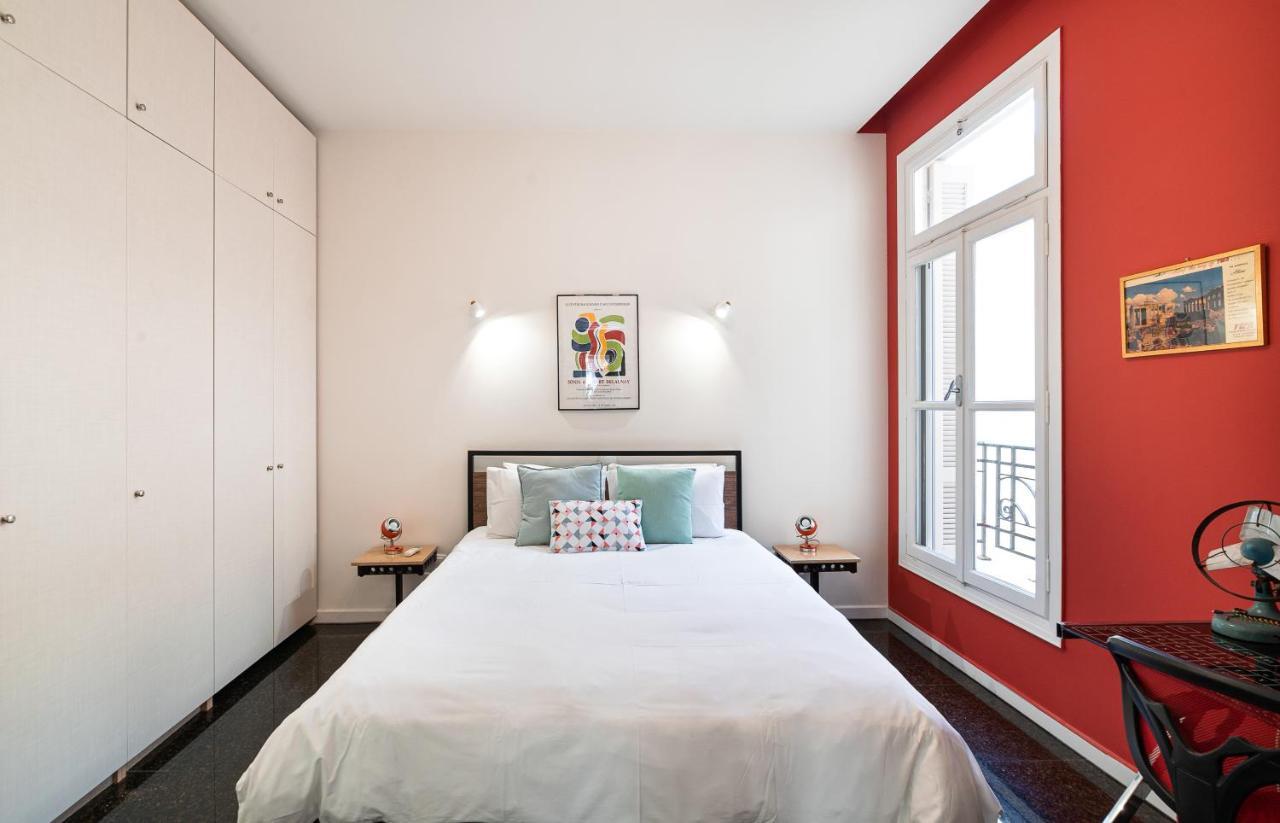 Spacious & Artistic Retro 2Bd Apt With Sauna Atény Exteriér fotografie